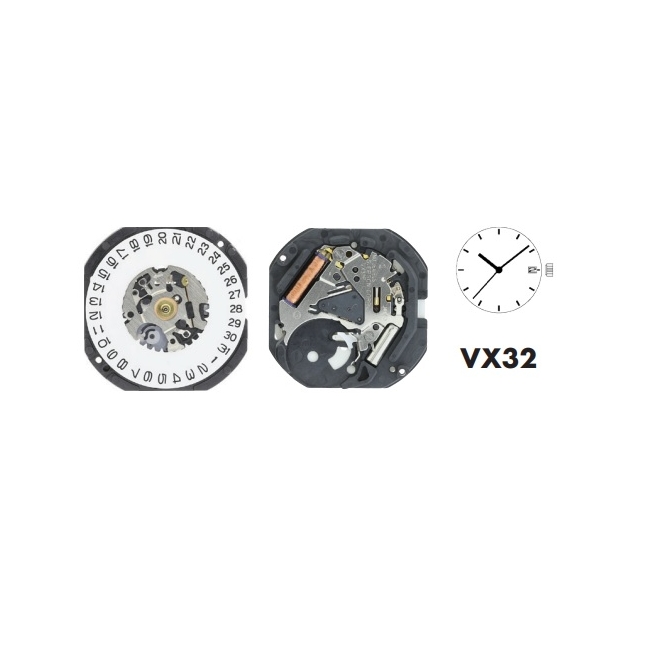 Movimiento Hattori VX32E Cal.3