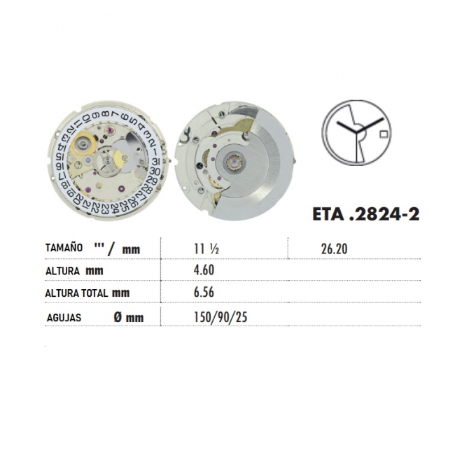 MOVIMIENTO ETA 2824-2 ORIGINAL