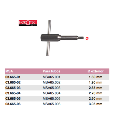 llave tubos MSA 2.65 dm