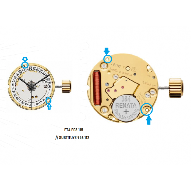 Movimiento ETA F03.115 Cal 6