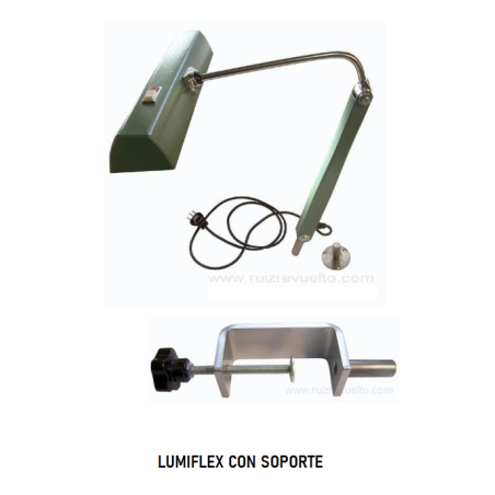 Lampara Lumiflex con soporte de mordaza
