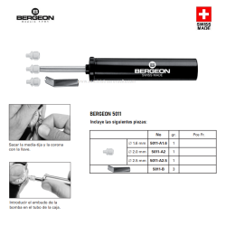 Bomba sacar cristales monobloc Bergeon