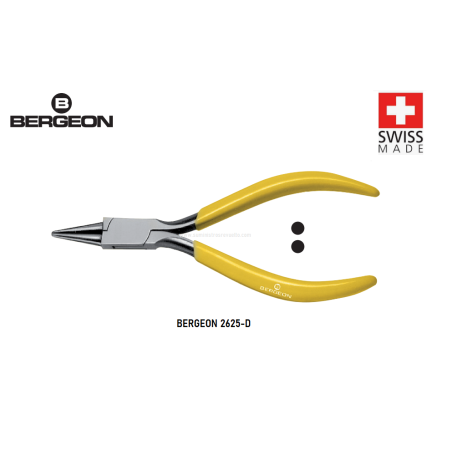 ALICATE DE PUNTAS REDONDAS BERGEON 2625-D ESTRIAS
