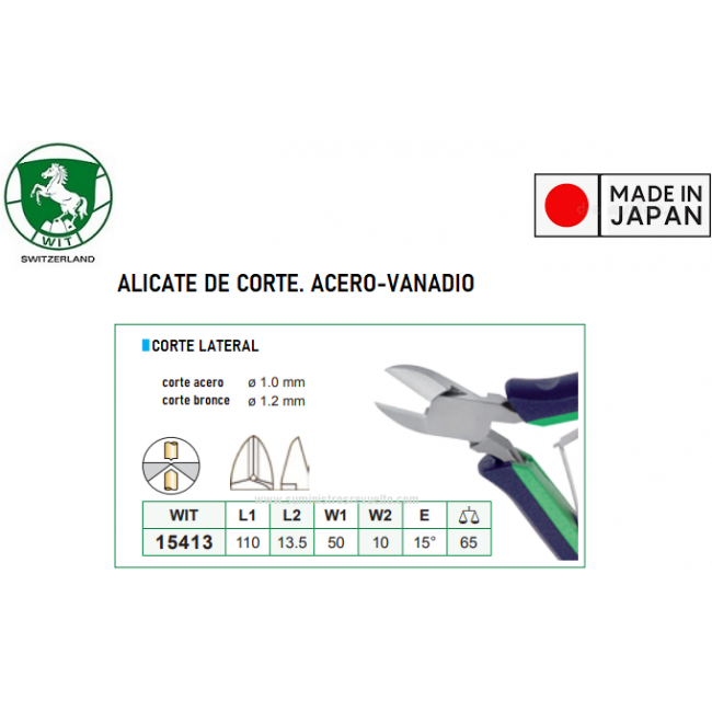 Alicate corte lateral WIT 15413