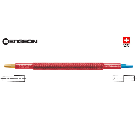 util poner agujas palo Bergeon 7404-3 rojo