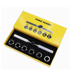 Llave mano con 6 tases ranurados para RX