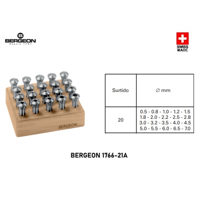 Pinzas torno Bergeon 1766-21A