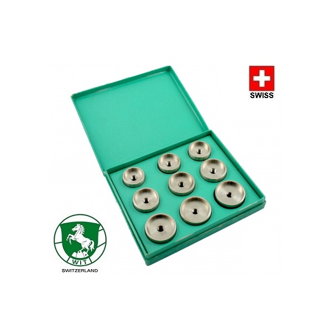 Juego de 9 tases con cantos rectos WIT 14884