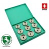 Juego de 9 tases con cantos rectos WIT 14884