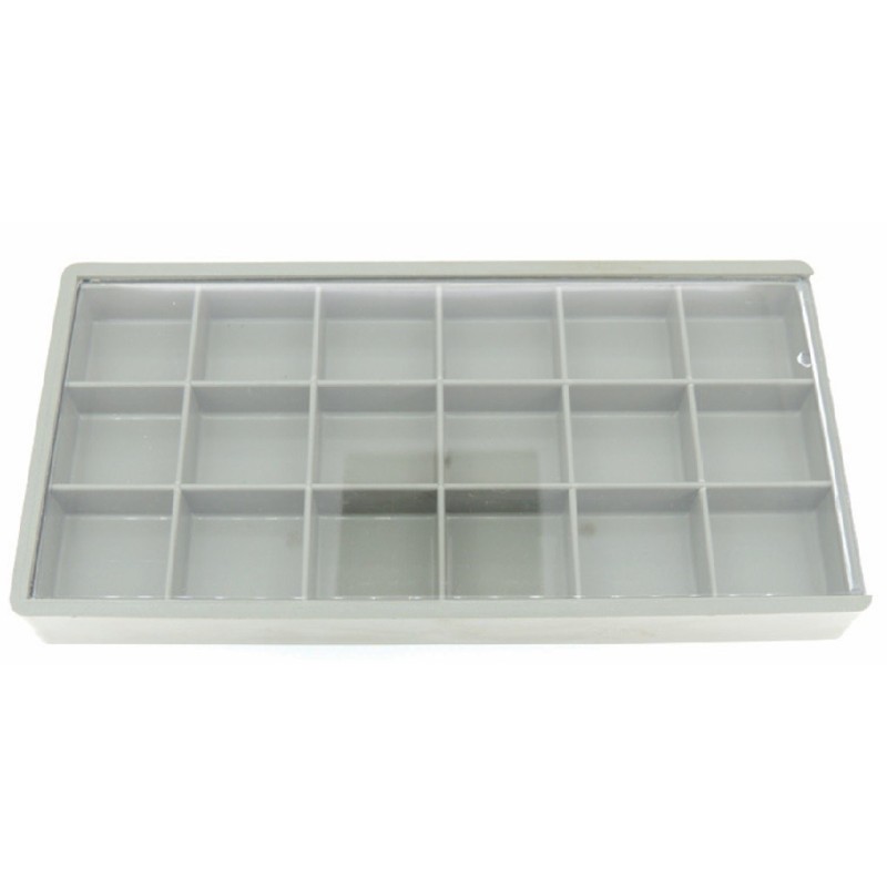 CAJA PLASTICO 18 DEP. 14X63X109