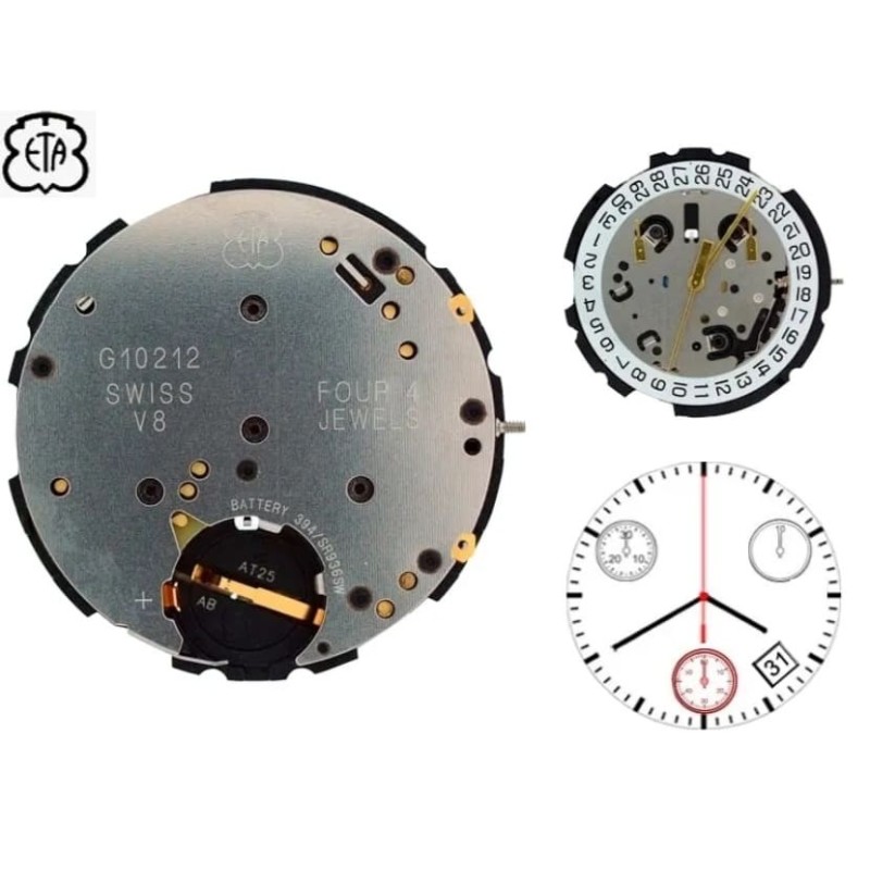 movimiento crono reloj