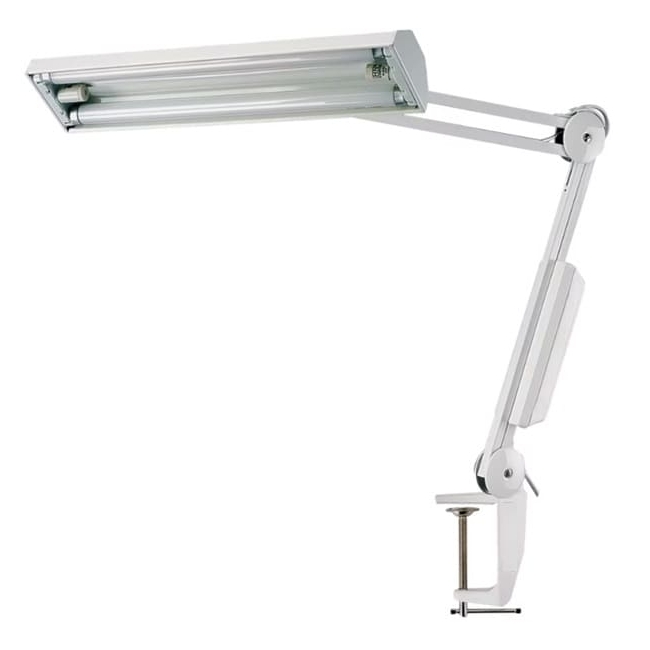 lampara de mesa relojero tubo fluorescente