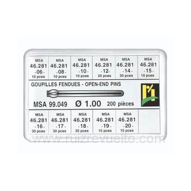 Surtido 200 pz horquilla de armis 1.00 mm dm