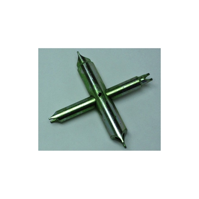 llave de tuercas cuarzo en cruz 4 bocas