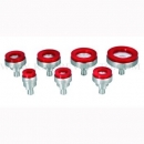 Juego 7 tases ventosa roja para fondos rosca