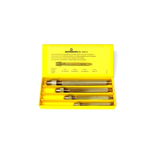 mandriles cabeza redonda juego 4 piezas