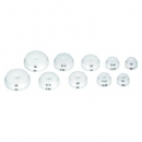 MSA 06.510 JUEGO 10 TASES PLANOS DELRIN® PARA MINERALES