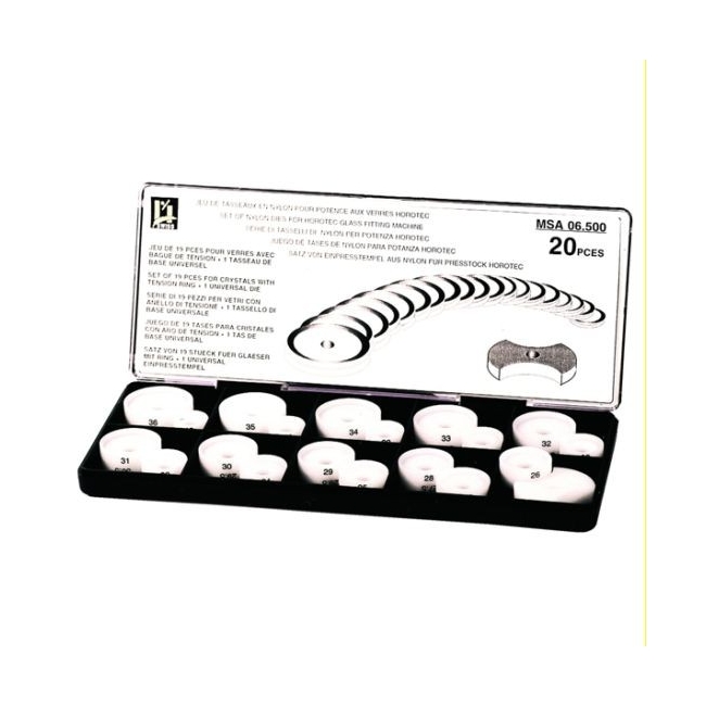 MSA 06.500 Juego 20 tases aro tension más ajuste presion