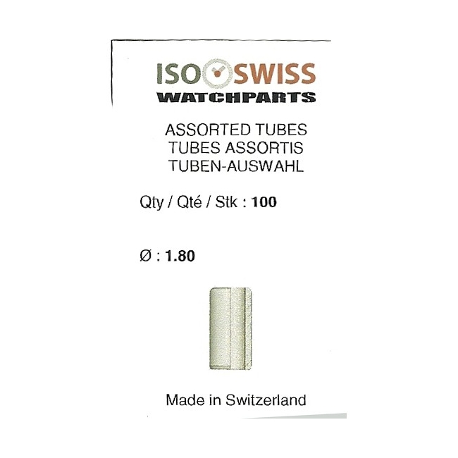 bolsa 100 tubos de corona dm 1.80 mm