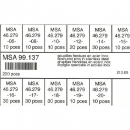 Surtido 200 pz horquilla de armis 0.80 mm dm